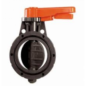 PVC Кран бътерфлай без фланец Ф75