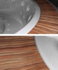 Решетка за външен преливник от тиково дърво PoolZone